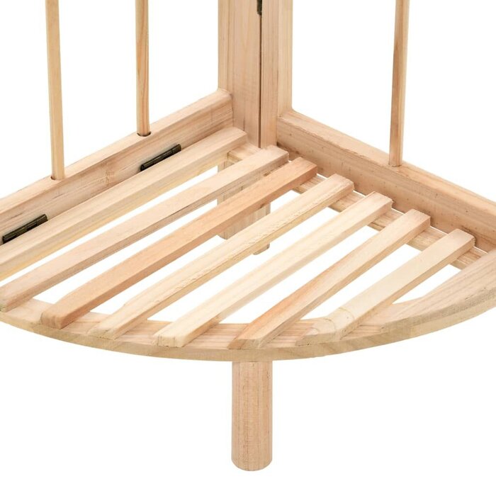 Étagère d'angle en bois de cèdre 27x27x110 cm - 29% de remise