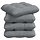 Lot de 4 coussins d'assise gris clair 45x45 cm - 33% de remise