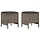 Lot de 2 poufs de jardin en résine tressée gris - 29% de remise