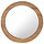 Miroir mural rond en teck 60 cm - 35% de remise