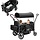 Chariot de transport pliable 2 places - Noir - 35% de remise