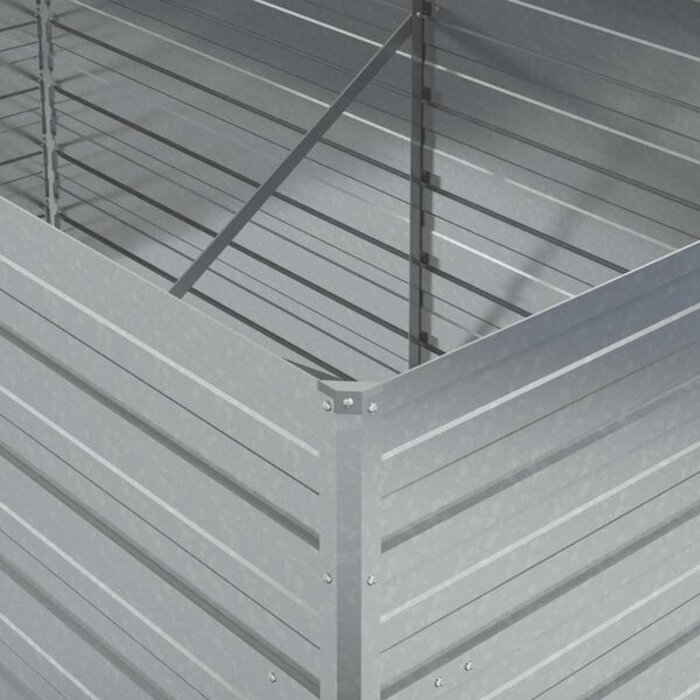 Vidaxl Jardinière surélevée acier galvanisé 160x80x77cm - 33% de remise