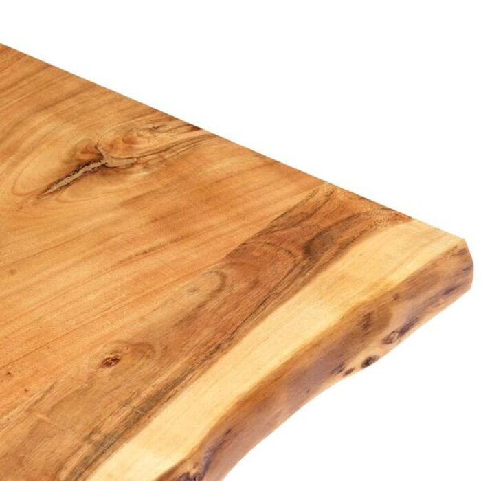 Vidaxl Plateau de table en acacia massif 100cm - Bords irréguliers - 34% de remise