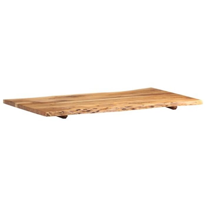 Vidaxl Plateau de table en acacia massif 100cm - Bords irréguliers - 34% de remise