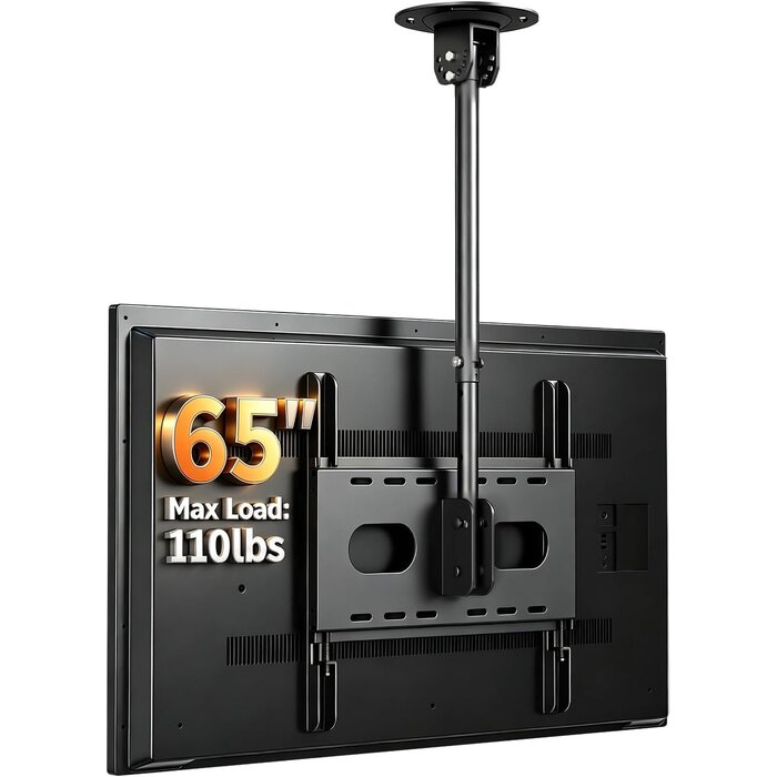 Support plafond TV 26-49 pouces réglable et rotatif - 33% de remise