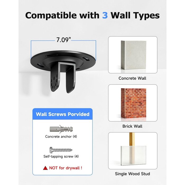 Support plafond TV 26-49 pouces réglable et rotatif - 33% de remise