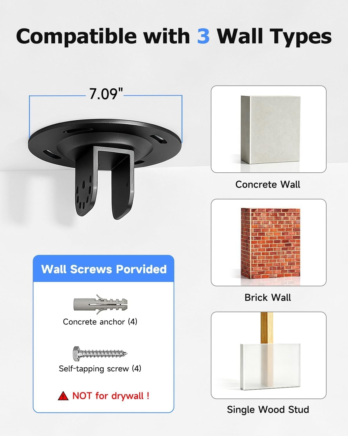 Support plafond TV 26-49 pouces réglable et rotatif - 33% de remise