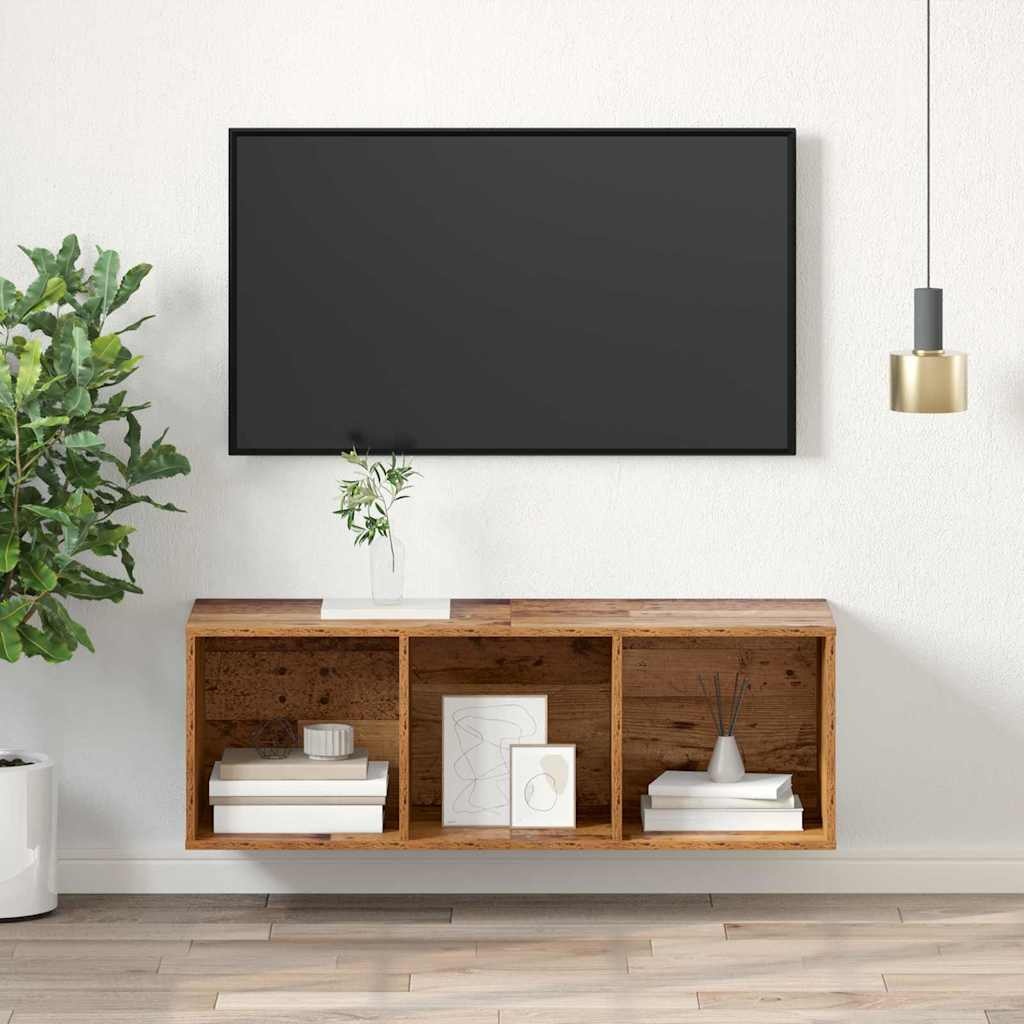 Vidaxl Meuble TV mural aspect bois ancien 34% de remise
