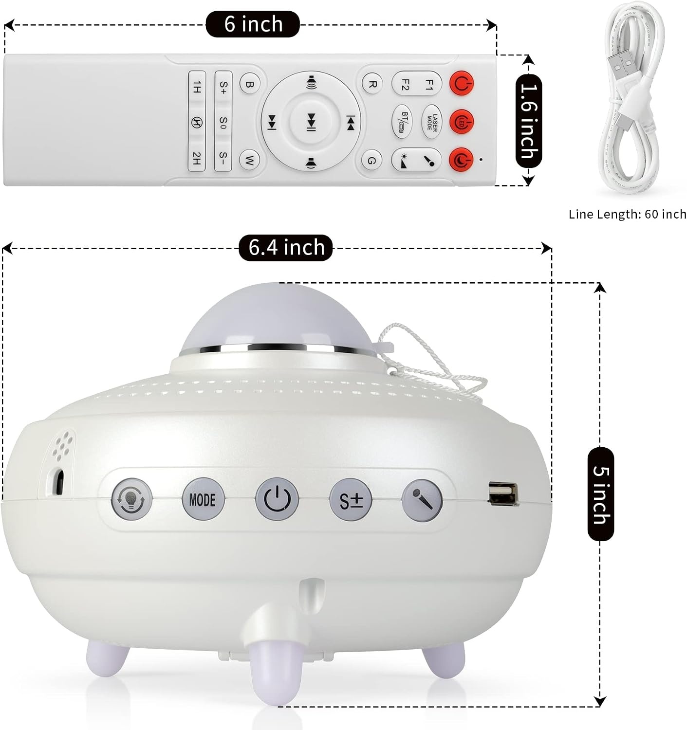 Projecteur Galaxie et Constellations Bluetooth - 28% de remise