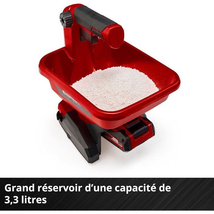 Einhell Épandeur universel 18V 3,3L - 33% de remise - Précis et ergonomique