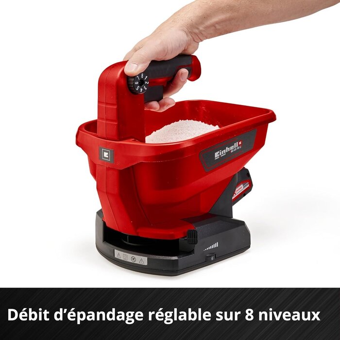 Einhell Épandeur universel 18V 3,3L - 33% de remise - Précis et ergonomique