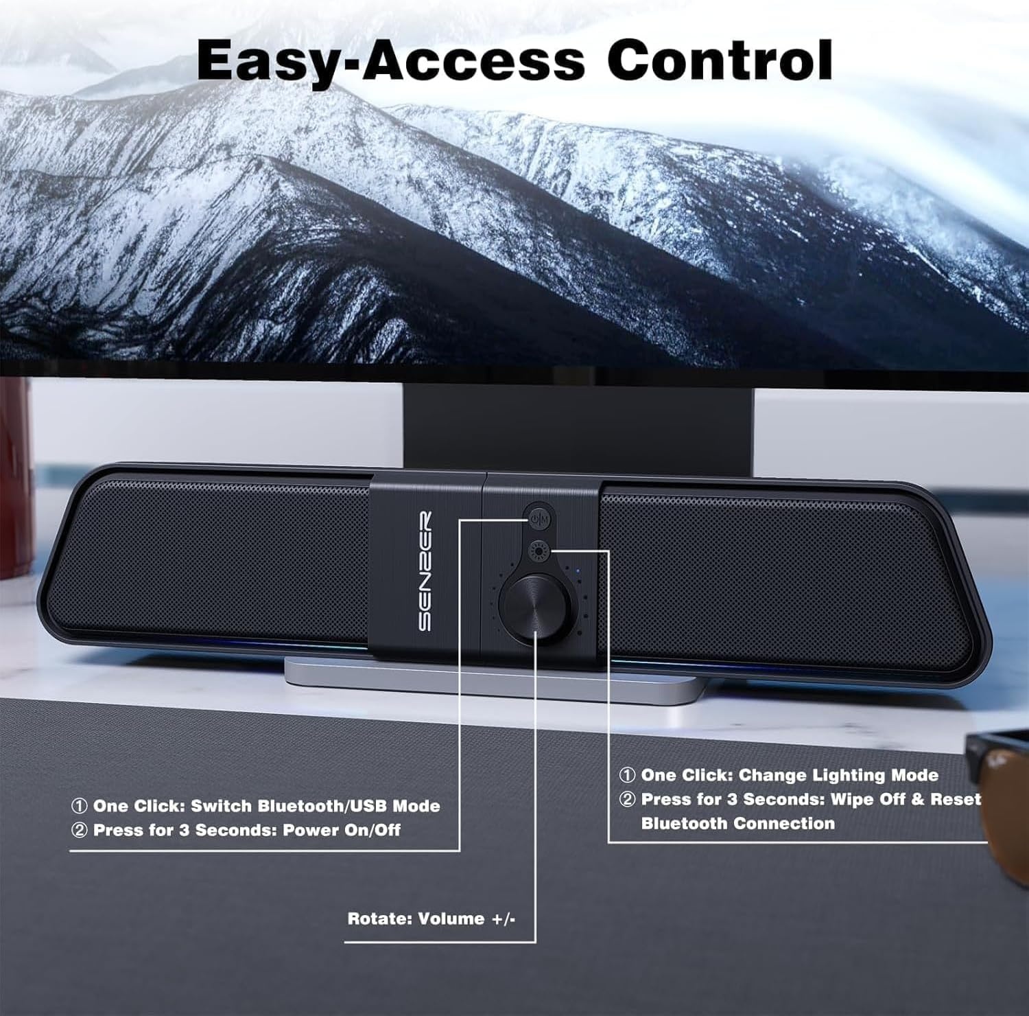 Barre de son gaming modulable LED - Bluetooth et USB - 31% de remise