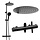 Colonne de douche thermostatique noire - 25 cm - 34% de remise