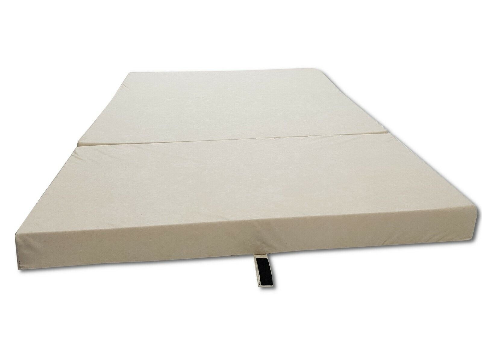 Matelas pliable 120x200x10 cm - Crème - 25% de remise