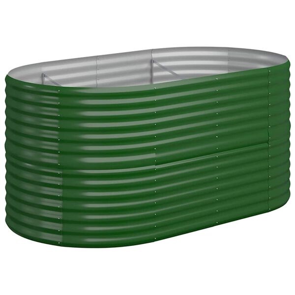 Jardinière surélevée en acier vert 152x80x68 cm - 34% de remise