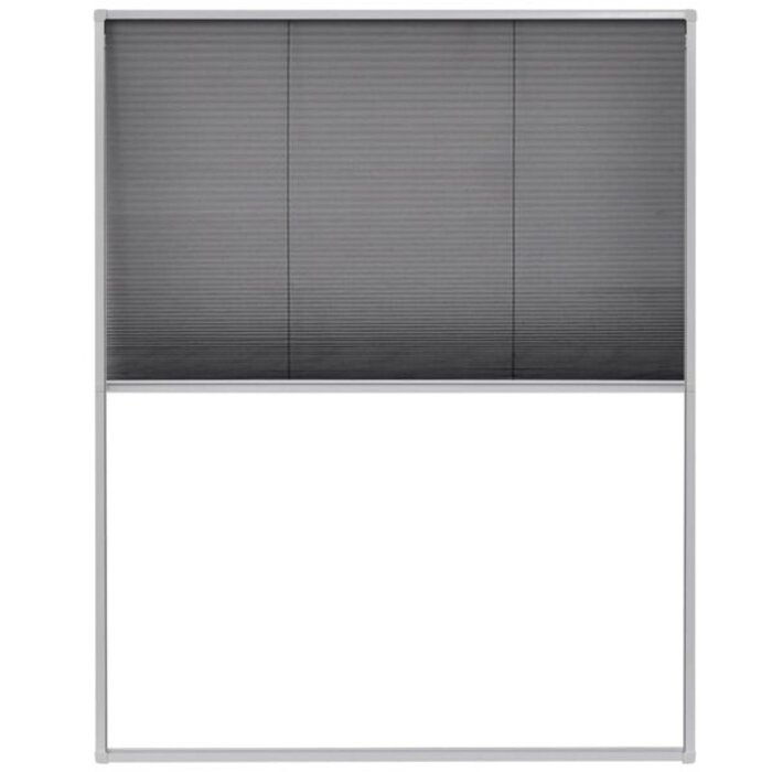 Moustiquaire plissée 80x100cm alu blanc - 33% de remise