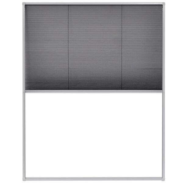 Moustiquaire plissée 80x100cm alu blanc - 33% de remise