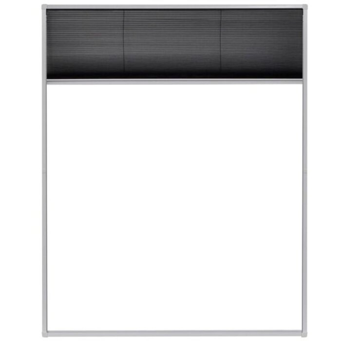 Moustiquaire plissée 80x100cm alu blanc - 33% de remise