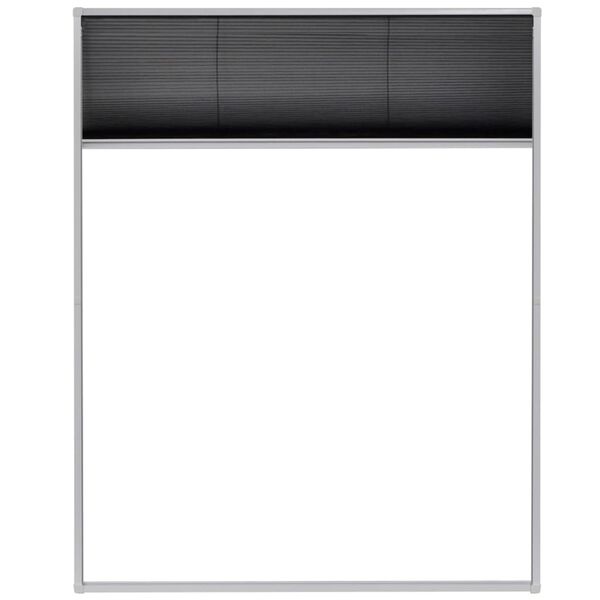 Moustiquaire plissée 80x100cm alu blanc - 33% de remise