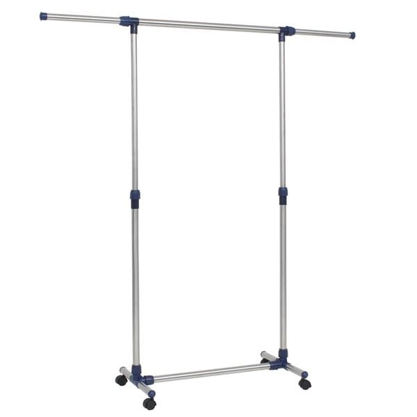 Portant à vêtements réglable en acier inoxydable - 33% de remise