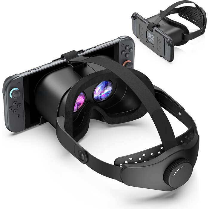 Casque VR pour Nintendo Switch 2 - Lentilles HD - Noir - 32% de remise