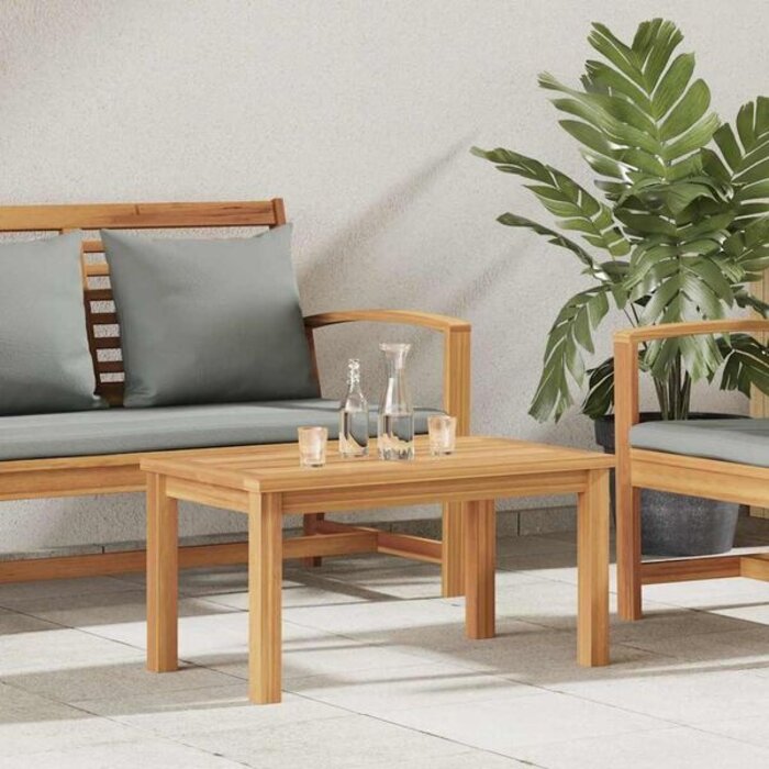 Table basse en teck massif 70x40cm - 34% de remise