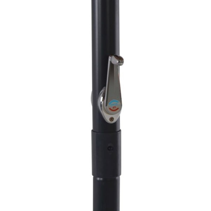 Parasol de jardin 500 cm, mât aluminium - Anthracite - 35% de remise