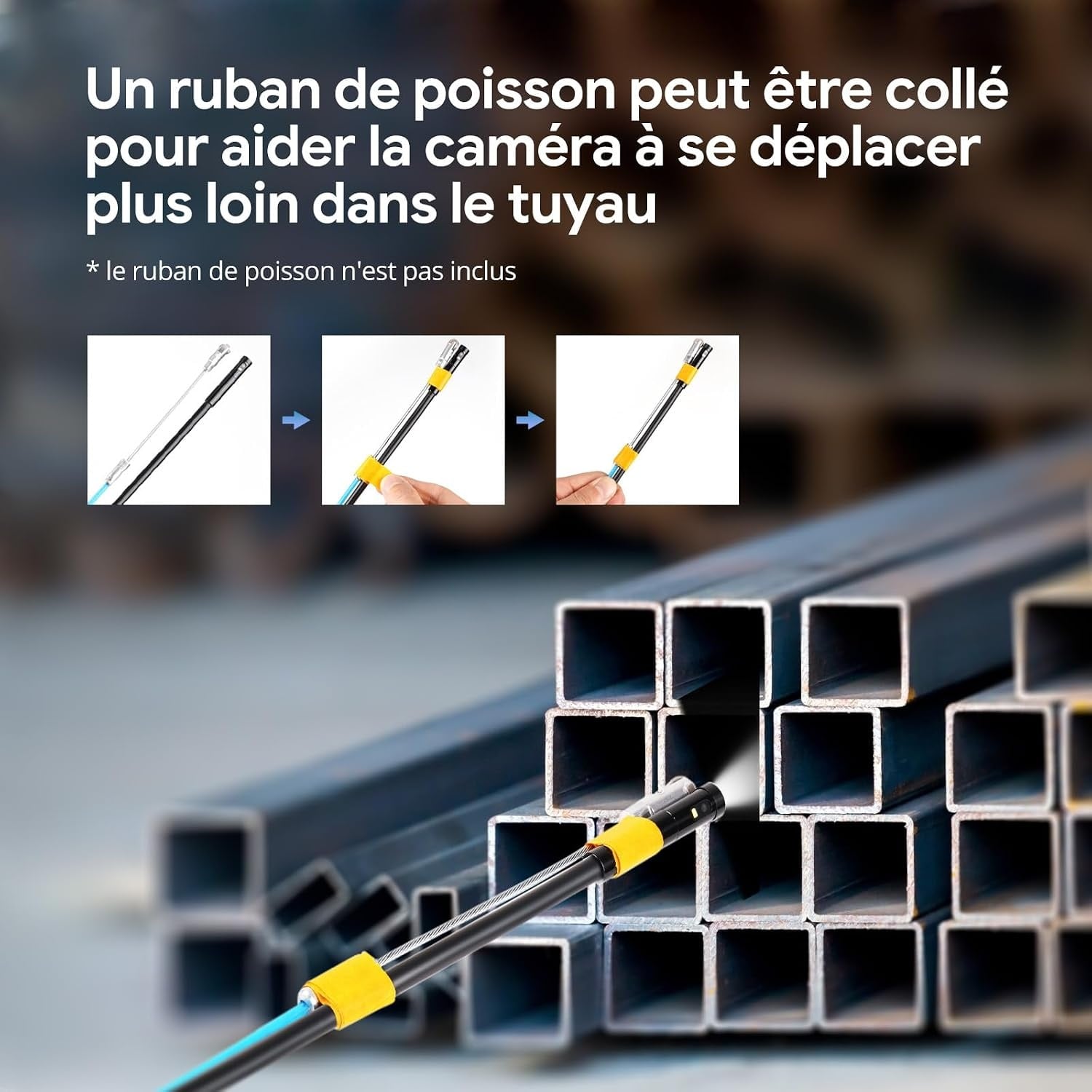 Caméra d'inspection 3 objectifs 15m - 35% de remise