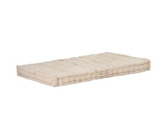 Vidaxl Coussin de sol pour palette 120x80cm Beige - 57% de remise