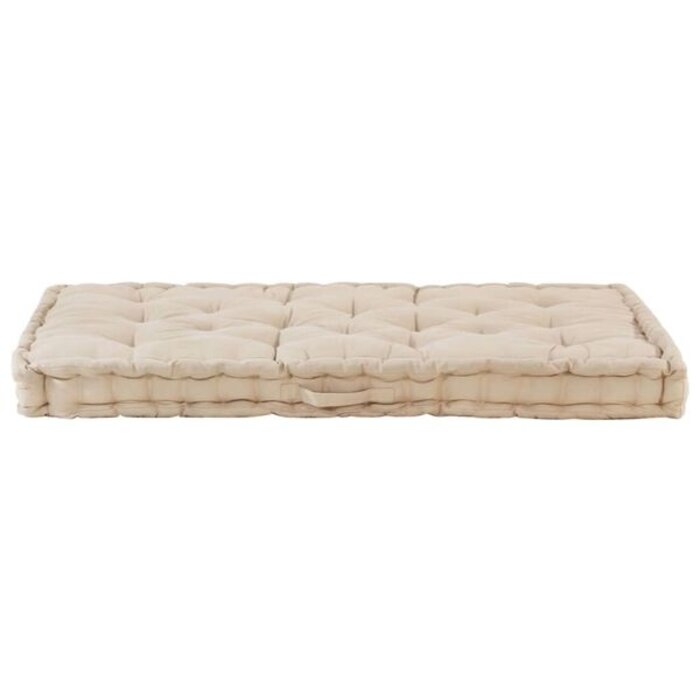 Coussin de sol pour palette 120x80 cm beige - 35% de remise