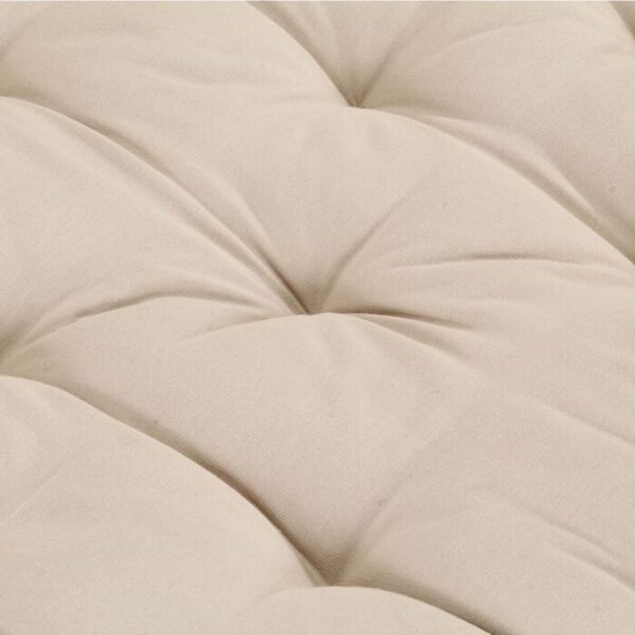 Coussin de sol pour palette 120x80 cm beige - 35% de remise