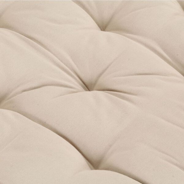 Coussin de sol pour palette 120x80 cm beige - 35% de remise
