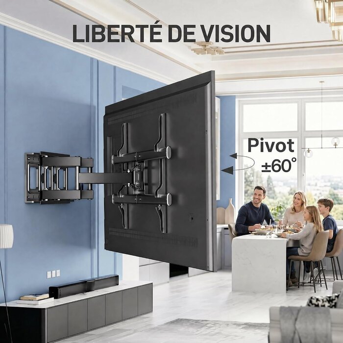 Support mural TV articulé 37-85 pouces - 33% de remise