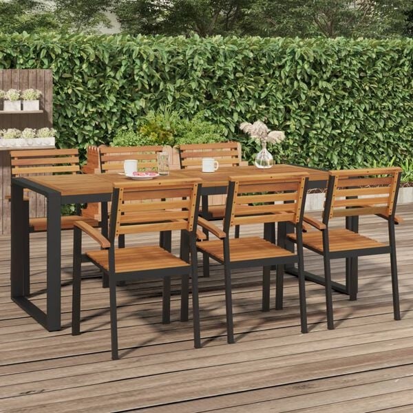 Table de jardin bois acacia 200x90 cm - 35% de remise