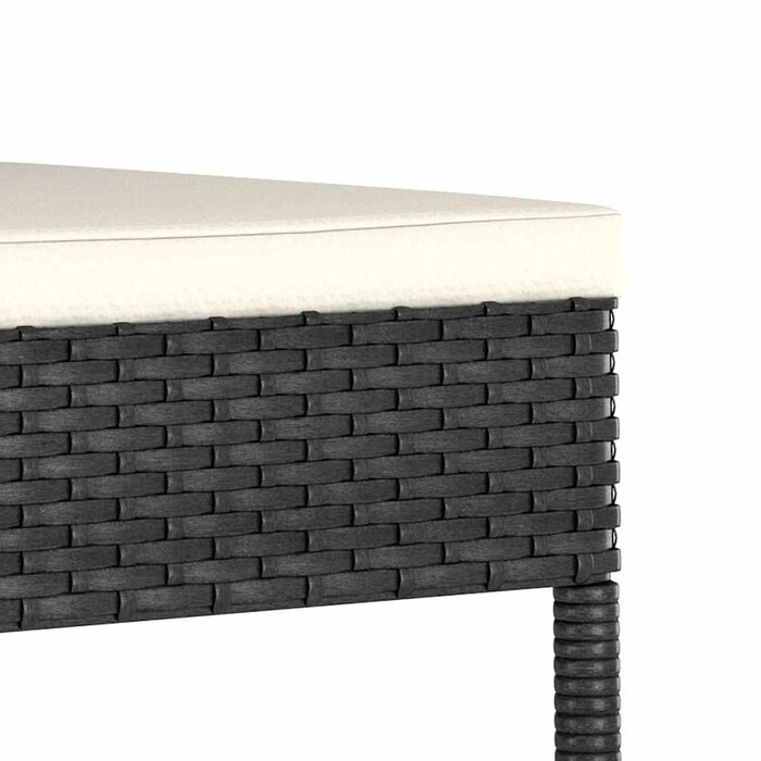 Set de 2 chaises de jardin en rotin noir - 34% de remise