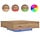 Table basse aspect chêne avec LED 100x100 cm - 35% de remise