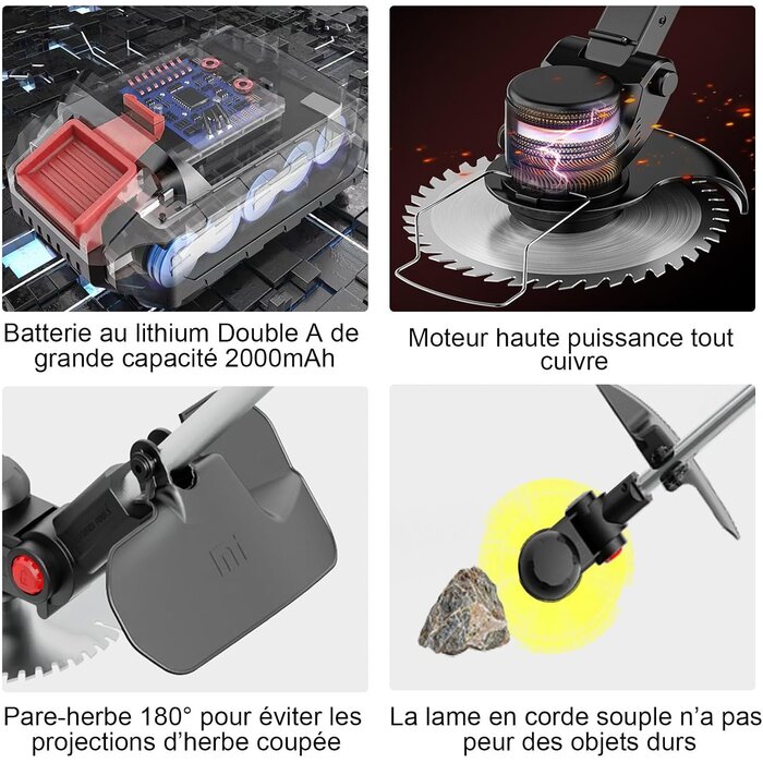 Coupe-bordures sans fil 24V télescopique : 34% de remise sur votre jardinage