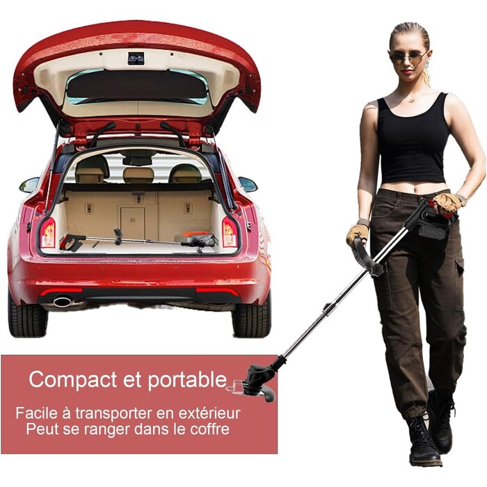 Coupe-bordures sans fil 24V télescopique : 34% de remise sur votre jardinage