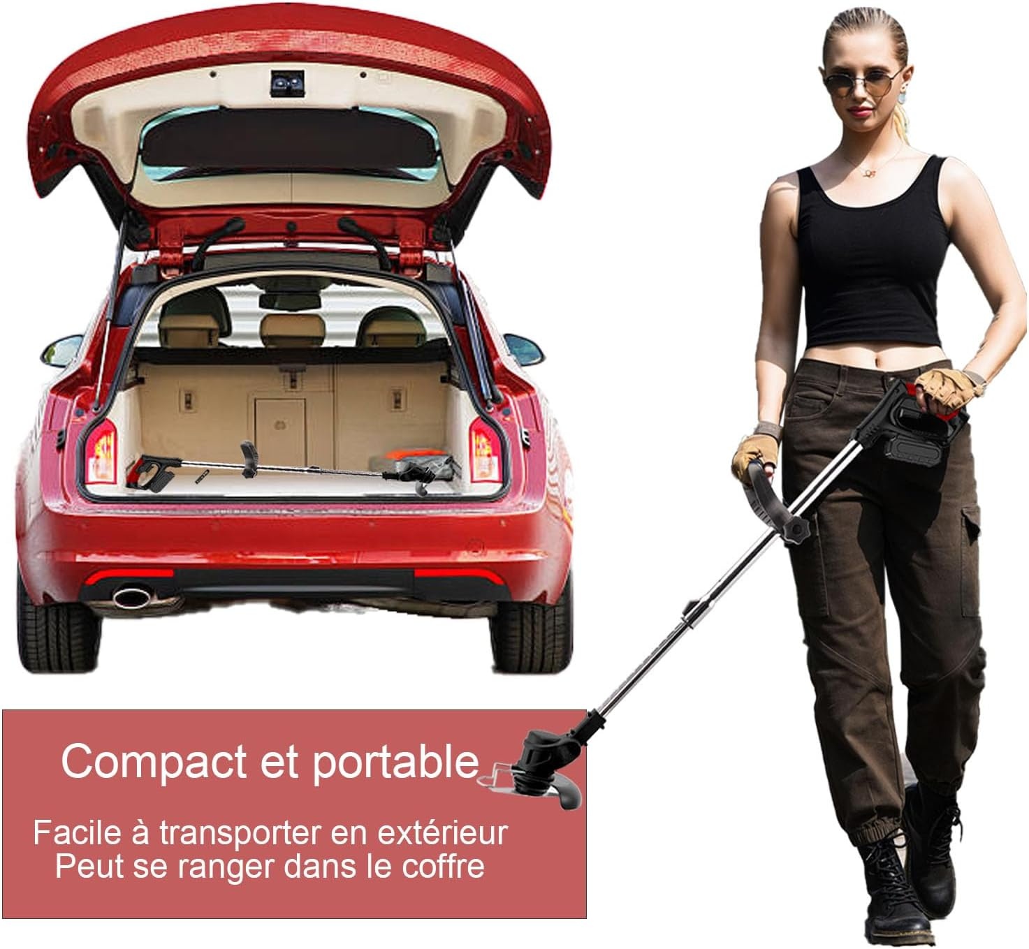 Coupe-bordures sans fil 24V télescopique : 34% de remise sur votre jardinage