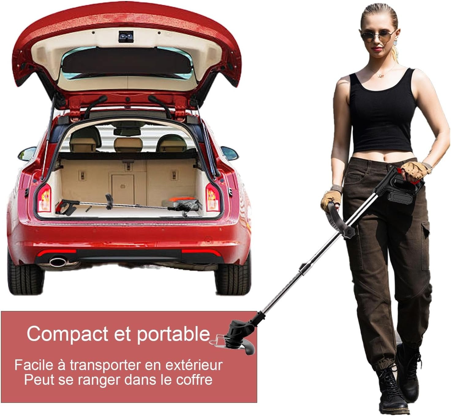 Coupe-bordures sans fil 24V télescopique - 34% de remise