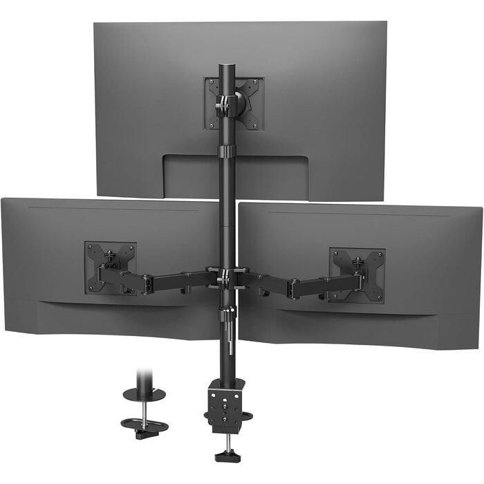 Support triple pour écrans 13-32 pouces - 33% de remise - Fixation bureau