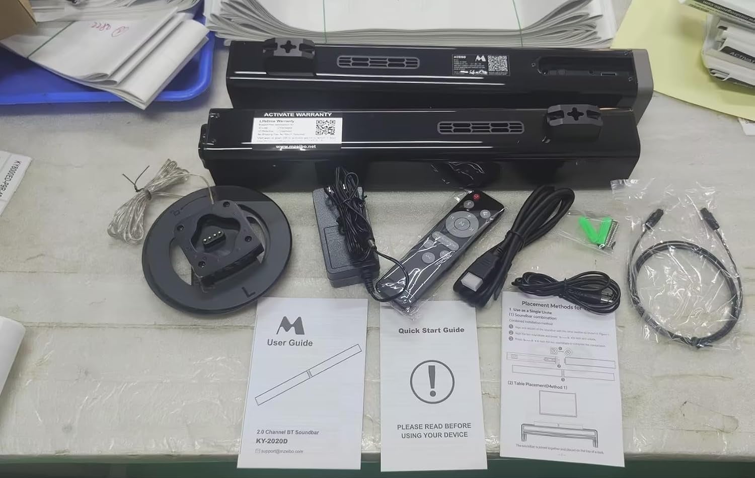 Barre de son 32 pouces 2-en-1 détachable - 80W - 34% de remise