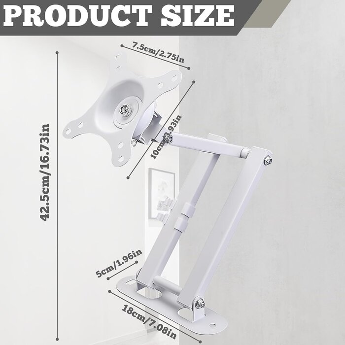 Support mural TV 10-32 pouces inclinable et orientable - 31% de remise