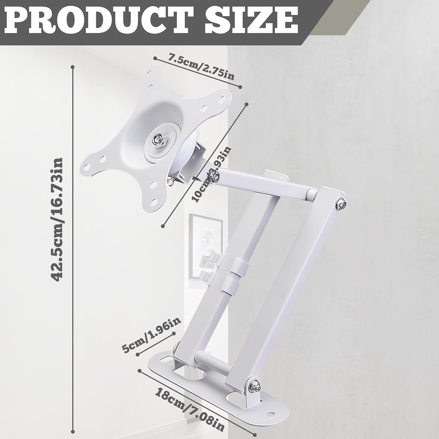 Support mural TV 10-32 pouces inclinable et orientable - 31% de remise