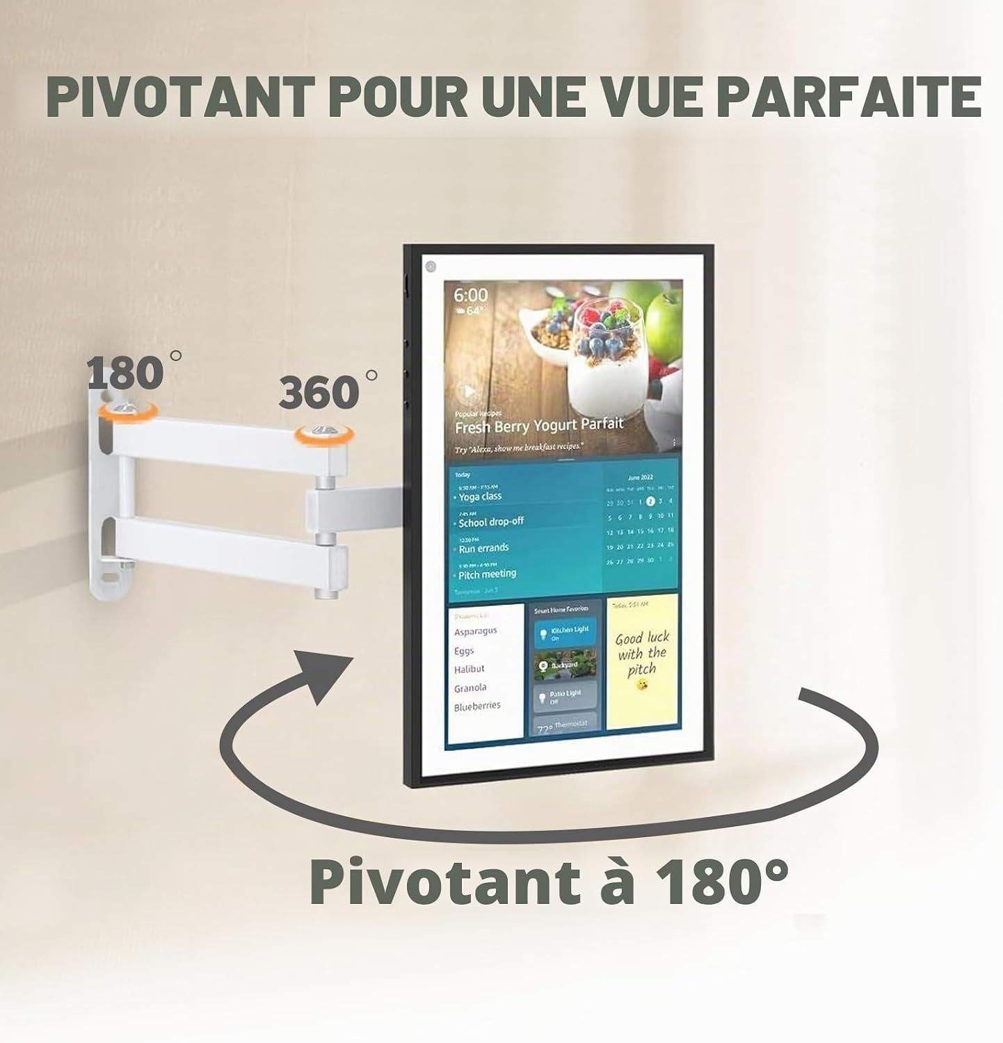 Support mural TV 10-32 pouces inclinable et orientable - 31% de remise