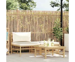 Vidaxl Salon de jardin 3 pièces en bambou - 57% de remise