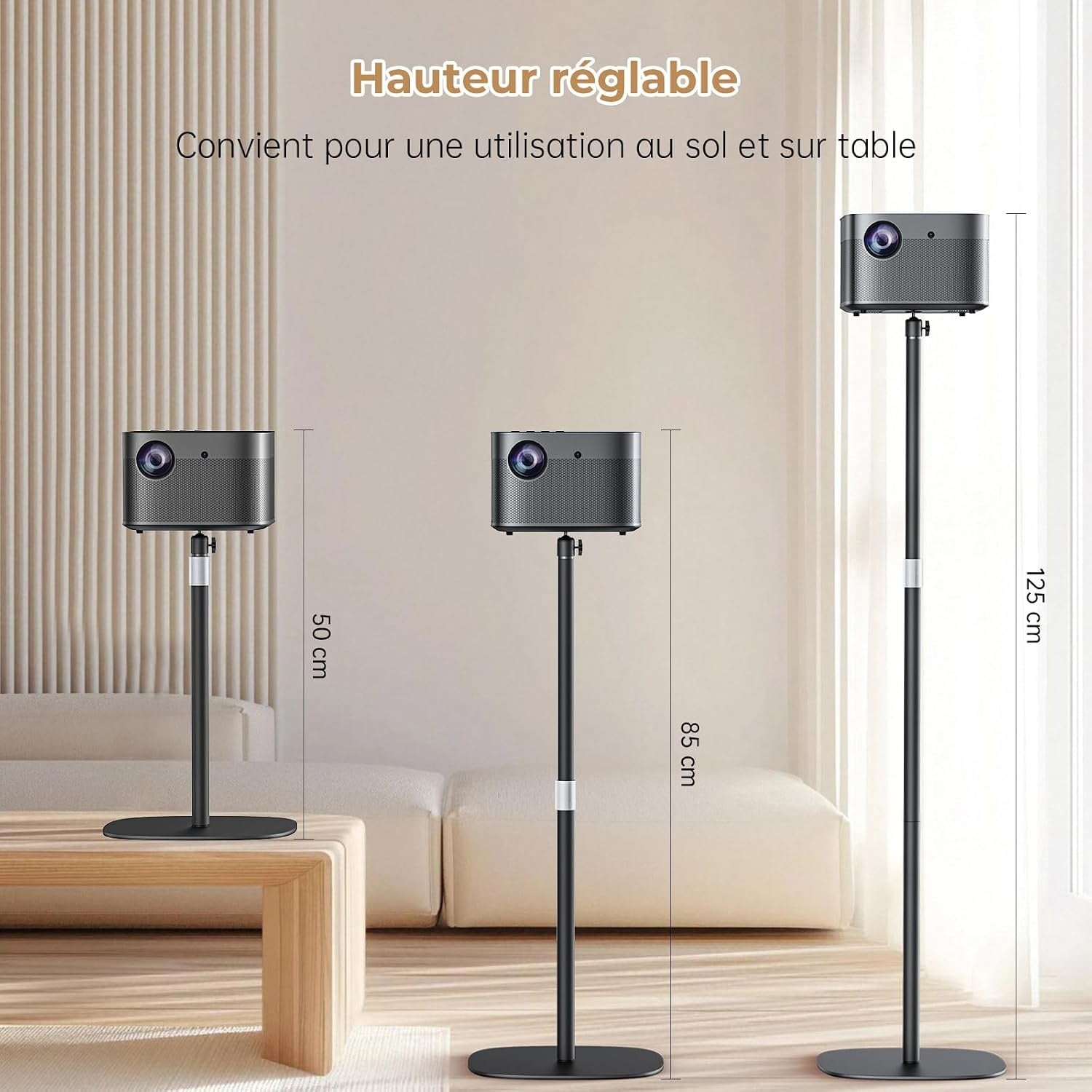 Support de sol réglable pour projecteur et caméra - 34% de remise