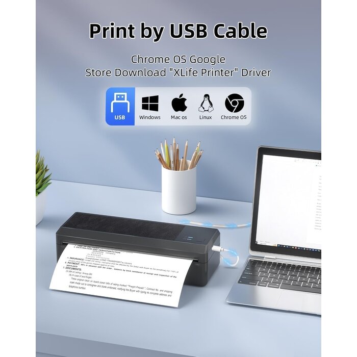 Imprimante thermique portable A4 P83 Bluetooth/USB - 34% de remise