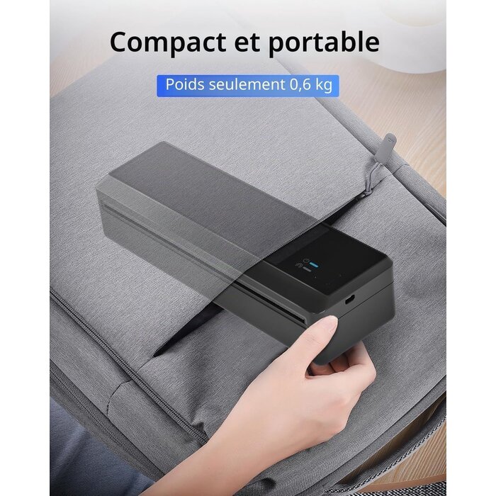 Imprimante thermique portable A4 P83 Bluetooth/USB - 34% de remise