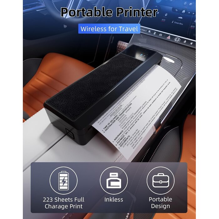 Imprimante thermique portable A4 P83 Bluetooth/USB - 34% de remise